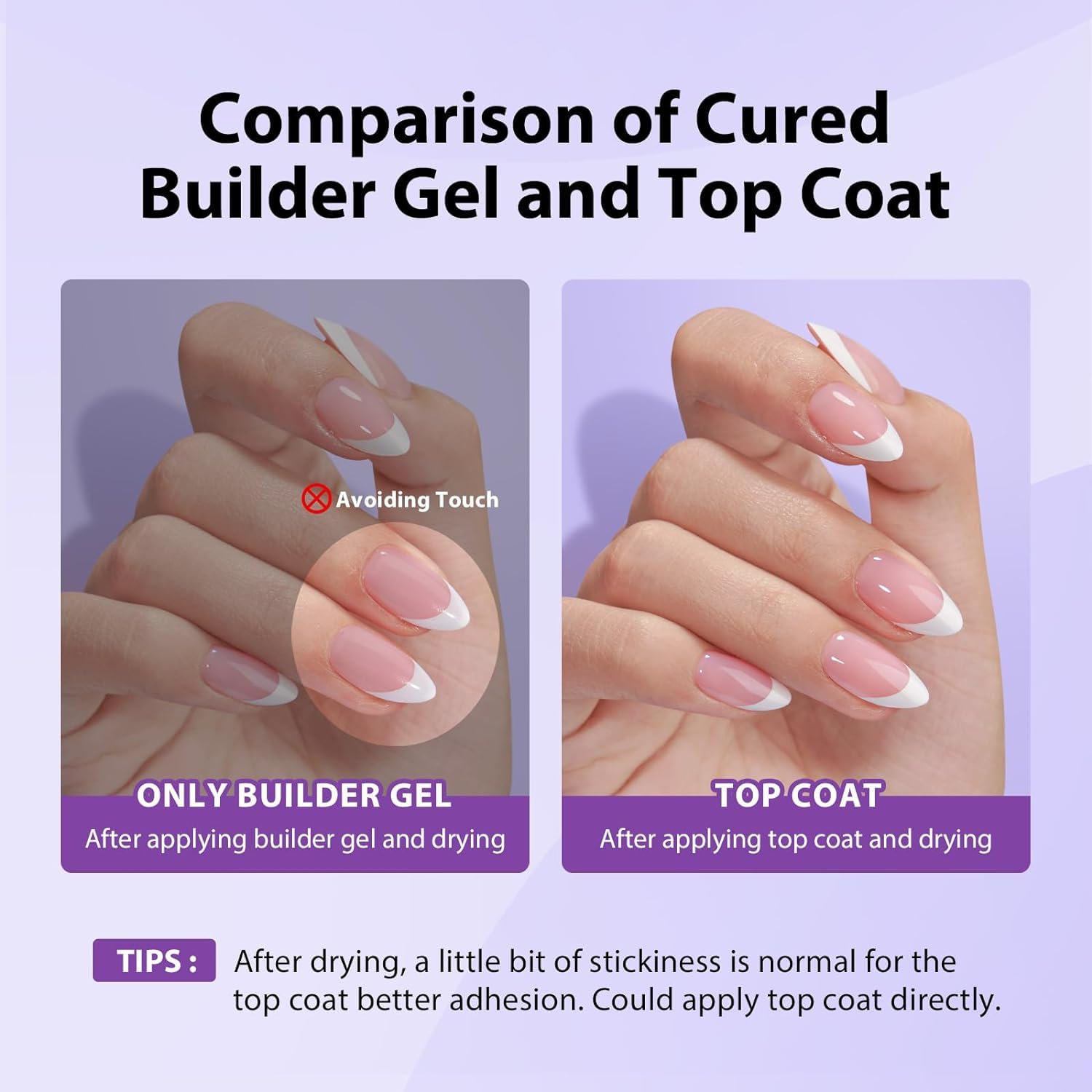 BTArtboxnails XCOATTIPS French Protecting DUO Builder Gel and Top Coat Set - Protect French Tips, No More Chipping